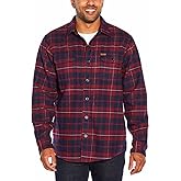 Orvis Big Bear Heavyweight Double Brushed Flannel Button Down Shirt with Hand Warmer Pockets