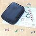 Teamoy Double Layer Jewelry Case, Travel Jewelry Case Bag for Womens Earrings, Rings, Necklaces, Chains and Other Accessories, Black
