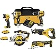 DEWALT 20V MAX* XR Cordless Combo Kit (6-Tool) with (2) Ah Batteries and Charger (DCK648D2)