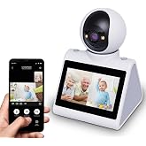CIAJIE Two Way Video Camera,Dual-Band(5G/2.4G)Indoor Home Security Cameras,Baby Motion Pet Dog Camera with Phone App,Motion for Elderly/Nanny/Pet/Dog/Baby,Audio Calling Device Pan Til,Motion Detection