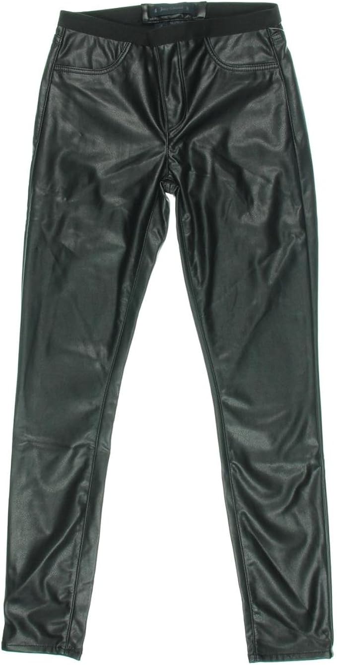 pants with leather front