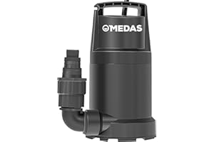 MEDAS Sump Pump 1HP 4950GPH Submersible Water Pump Portable Utility Pump for Swimming Pool, Garden Pond, Basement Water Removal with 10ft Power Cord