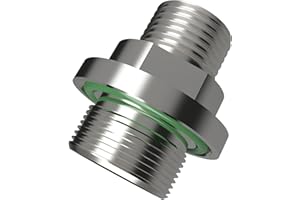 BROWNIAN MOTION TECHNOLOGY Adapter 1"-20 Thread to Male NPT 1/2" fits (only fit New Style Pump wi/Oil Slight Glass) Pump Models 1402 1405 1376 Similar to 1393G Outlet Side Modified from KF25 to 1/2" MNPT Thread (Pack of 1 pcs)