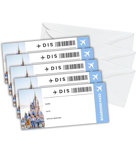 Amazon.com : Boarding Pass Magical Blue Surprise Vacation Airport