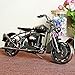 Amperer Collectible Art Sculpture Handmade Metal Motorcycle Tractor Model Creative Office Desktop Accessories Decor The Motorcycle Loves Artwork (A1 Copper Large Size)