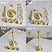 ZJchao 3 Arms Candle Holder, 2 Pcs Metal Gold Silver 3 Branches Candle Stick Stand European Style Candelabra for Dinner Wedding Home Decor (Gold)