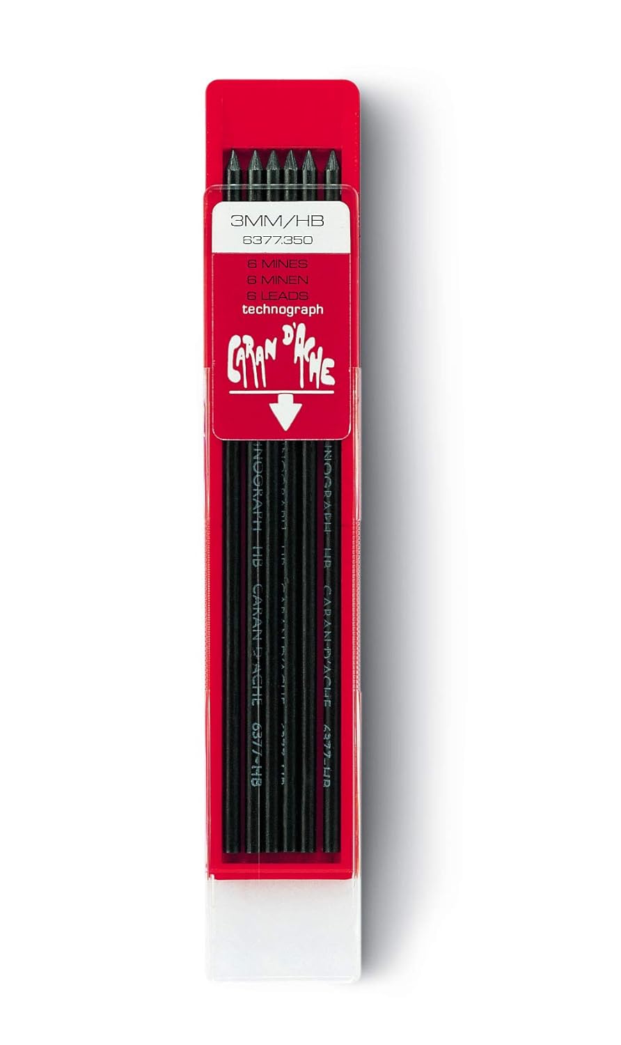 Caran D'ache Refills Technograph 3mm HB Leads 6 Per Pack Pencil CA