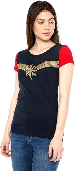 blusa capitana marvel