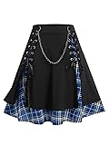 ROSE GAL Women's Plus Size Mini A-Line Gothic Skirt