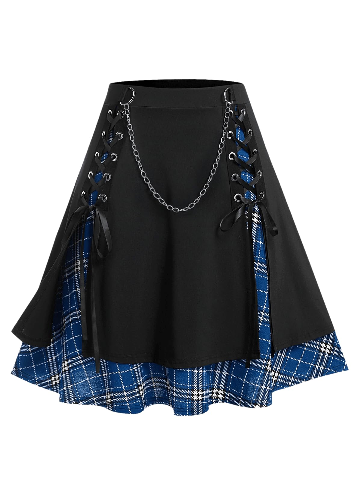 ROSE GAL Women's Plus Size Mini A-Line Gothic Skirt