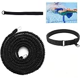 Tuyzhrymlic Pool Swim Training Equipment, Pool Exercise Resistance Band Set | Tether Aquatic Belt with Resistance Band Improve Power Agility Focus Explosive for Men and Women