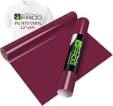 VINYL FROG Maroon HTV Vinyl Roll 30.5x155cm Heat Transfer for T-Shirts