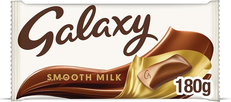 Galaxy Smooth Milk Chocolate Bar 180g – Milk Chocolate Tablet Gift Block