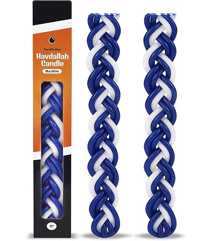 Set Havdalah Yair Emanuel - 4 Pièces Aluminium Anodisé Bleu - Rituel Juif Bougies Et épices