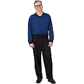 Ovidis Long-Sleeved Dementia Clothes - Alzheimers Anti-Strip Jumpsuit with Back-Zipper for Elderly Men - James