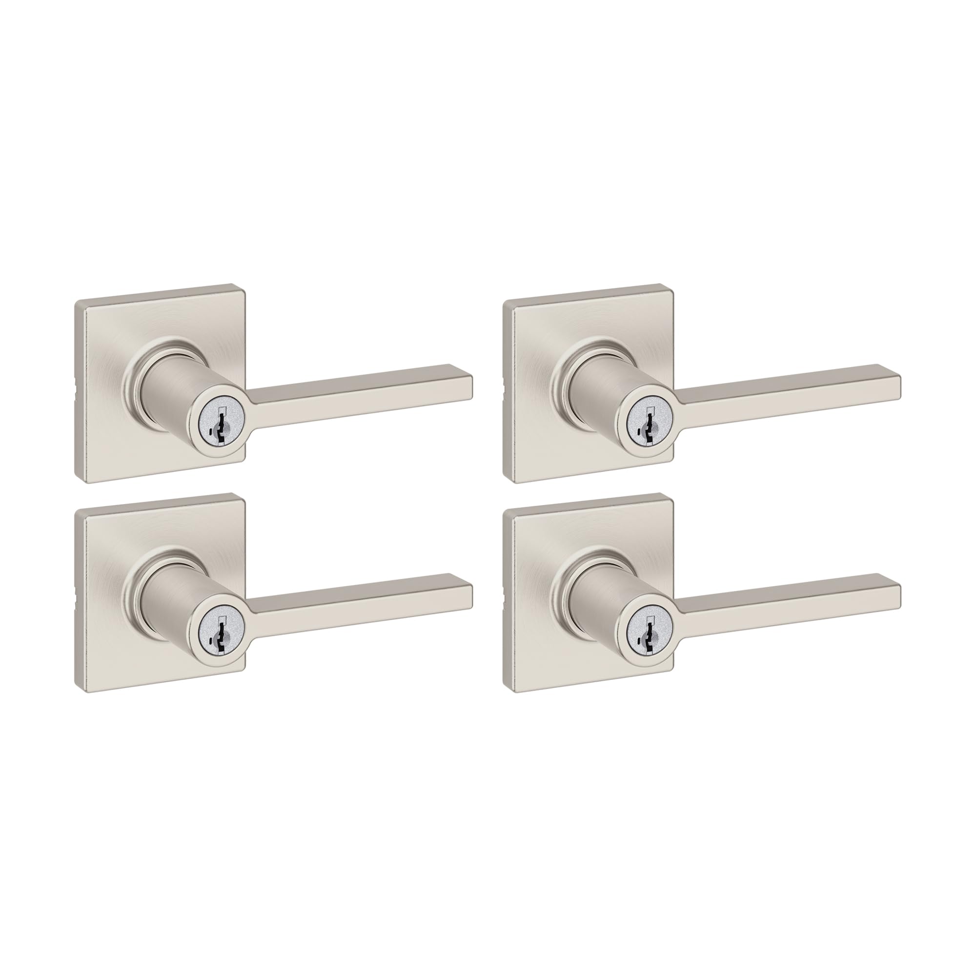 Kwikset Casey Entry Door Handle with Lock and