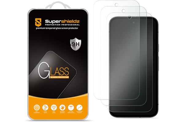 Supershieldz (3 Pack) Designed for Google Pixel 10a Tempered Glass Screen Protector, Anti Scratch, Bubble Free