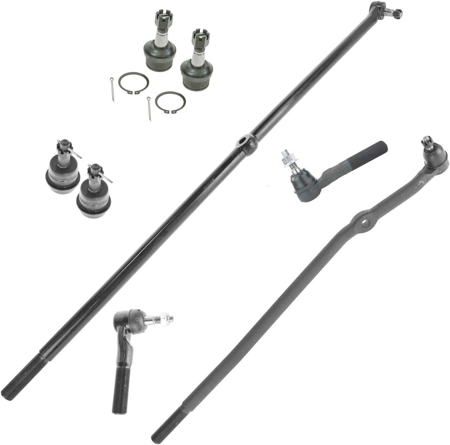 8 Piece Kit Ball Joint Tie Rod End LH RH Set for 0001 Ram