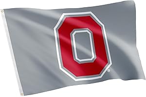 Desert Cactus Ohio State University OSU Flag - 3 x 5 Feet Buckeyes Banner, Indoor/Outdoor Durable Fabric, 100% Polyester Design (Style 4)