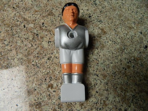 SILVER Foosball Man Table Guys Soccer Player Part - SET OF 10