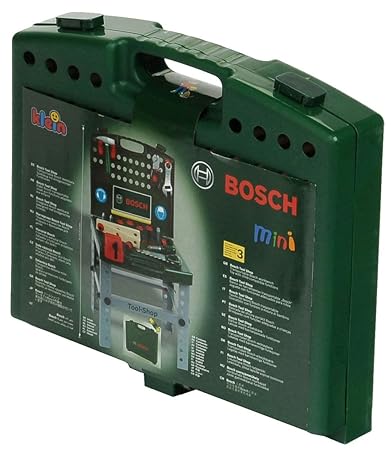 Theo Klein 8676 Bosch Werkbank, klappbar mit Ixolino II, Spiel