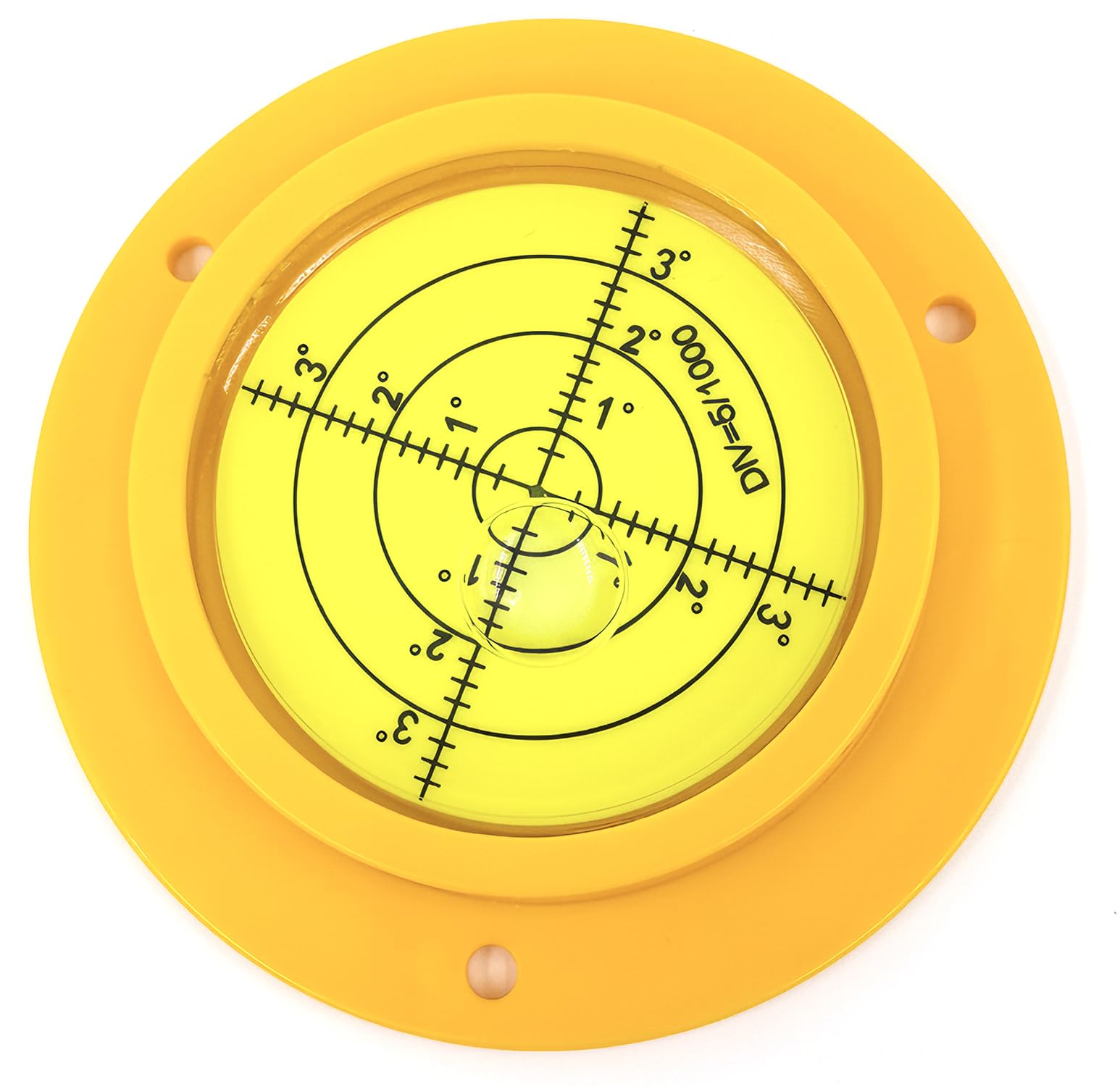 90mm Large Bullseye Bubble Spirit Level, Round Precision Spirit Level Circular Bullseye Level Inclinometers Tool with Mounting Holes for RV Leveling Camper