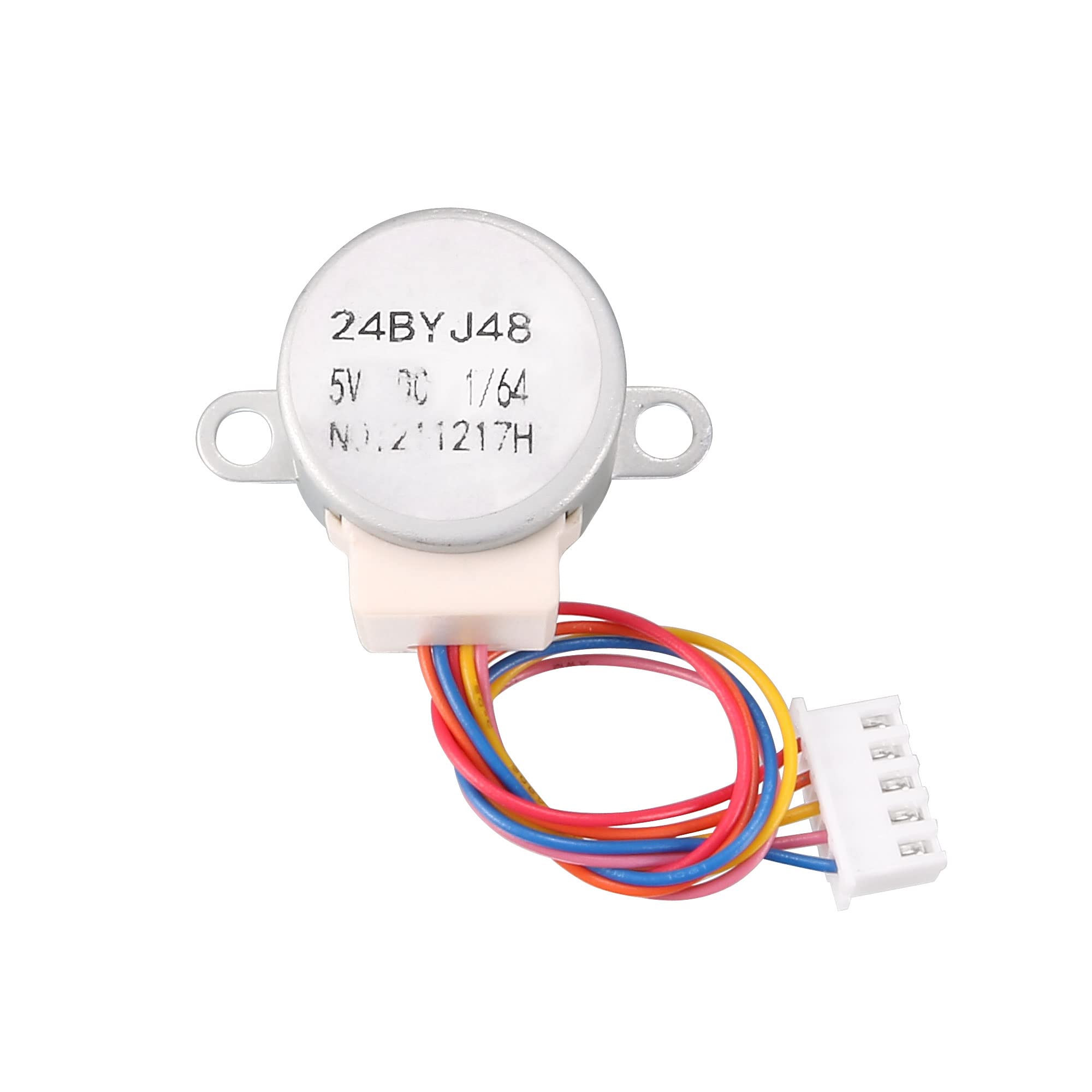 sourcing map 24BYJ48 DC 5V Reduction Stepper Motor Micro Reducer Motor 4-Phase 5-Wire 1/64 Reduction rate