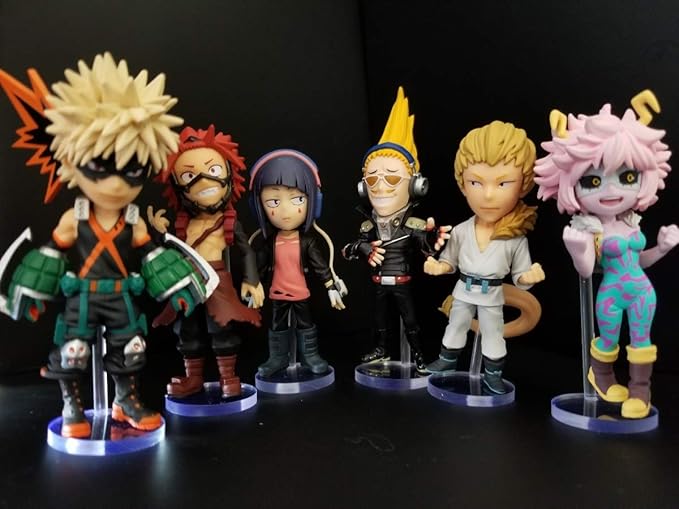 Amazon 僕のヒーローアカデミア ワールドコレクタブルフィギュア Vol 3 6種 尾白猿夫 芦戸三奈 プレゼント マイク 等 用台座 フィギュア ドール 通販