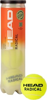 HEAD Radical Tennis Balls Tripack Yellow 12 Balls Pack Packaging Varies view 5