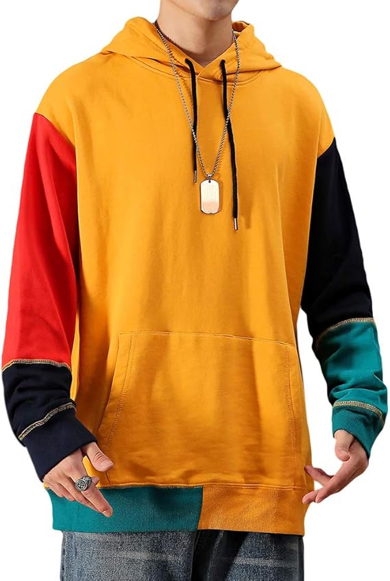 Amazon Fomansh パーカー メンズ 長袖 カジュアル フード付き 混色 ゆったり トレーナー 秋 春 薄手 大きいサイズ トレーナー パーカー 通販