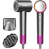 SHRATE Professional High Speed Ionic Hair Dryer | Ultra-Fast Drying | 500 Million Negative Ions | Low Noise | 160000 RPM | Compact Blow Dryer with Magnetic Diffuser for Faster Drying All Hair Types