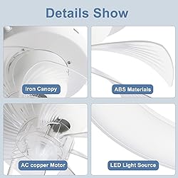 DLLT 360-Degree Rotation LED Flush Mount Ceiling