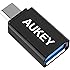 AUKEY USB-C Adapter, Type-C to USB 3.0 Adapter for MacBook Pro, Samsung Galaxy S8 S8+, Nexus 6P 5X, Google Pixel, LG G5, HTC 10 and More