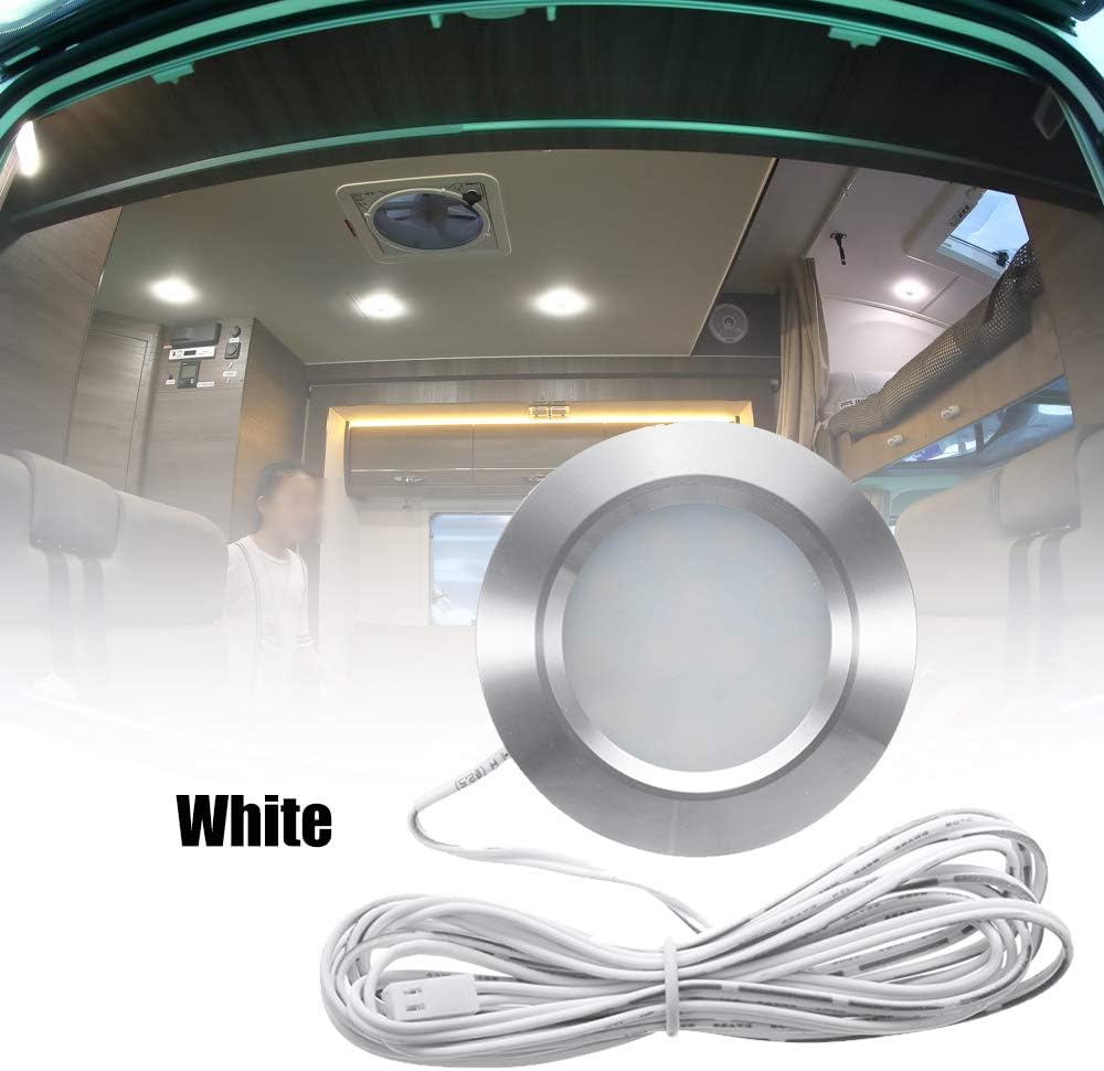 Lechnical Empotrable 12LED RV Barco Luz De Techo Empotrada 12V Luces 