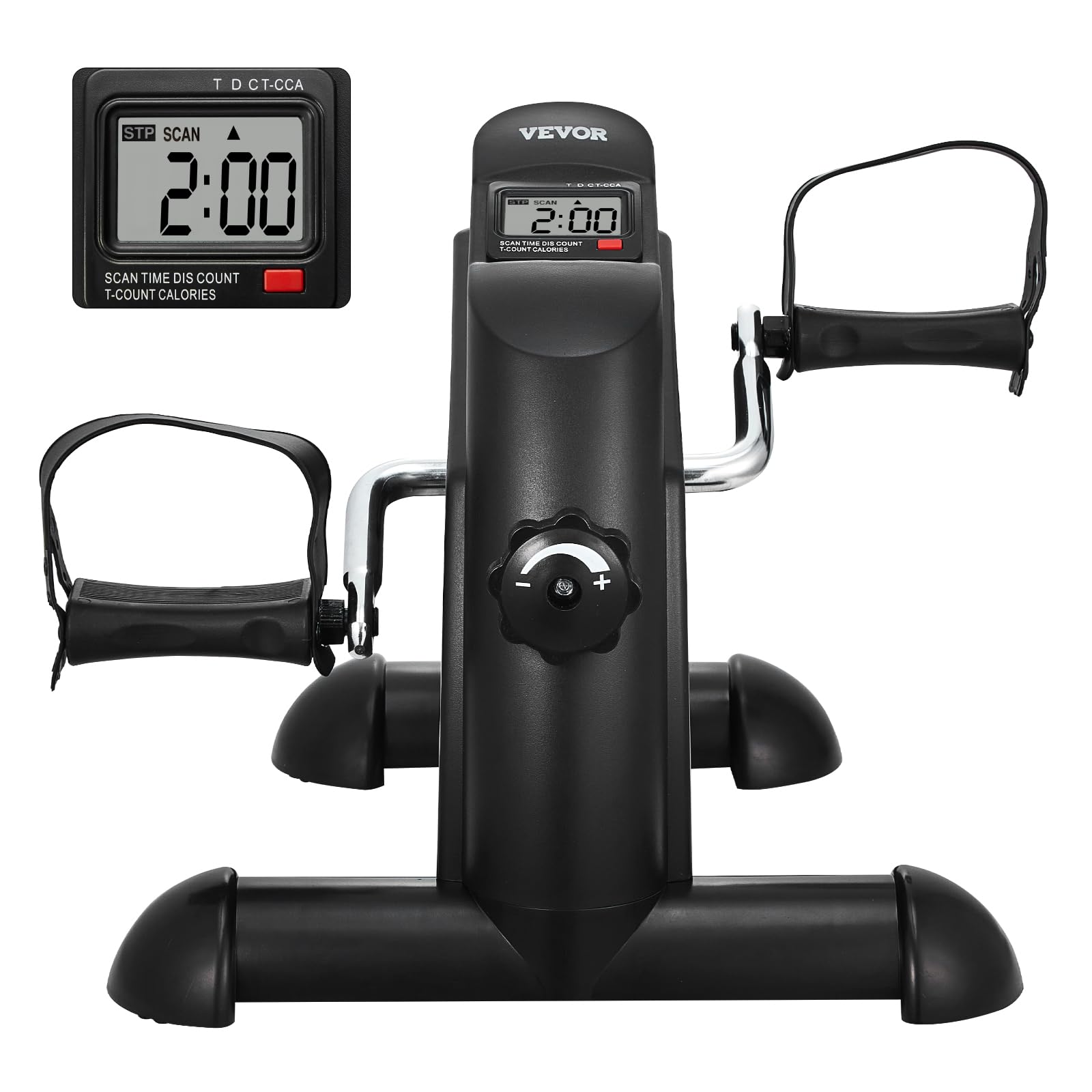 Photo 1 of VEVOR Under Desk Bike Pedal Exerciser, Mini Exercise Bike for Arm/Leg Exercise, Multi-level Resistance Pedal Exerciser for Home Office Workout, Cycling Portable Peddler with LCD Display & Non-Slip Mat