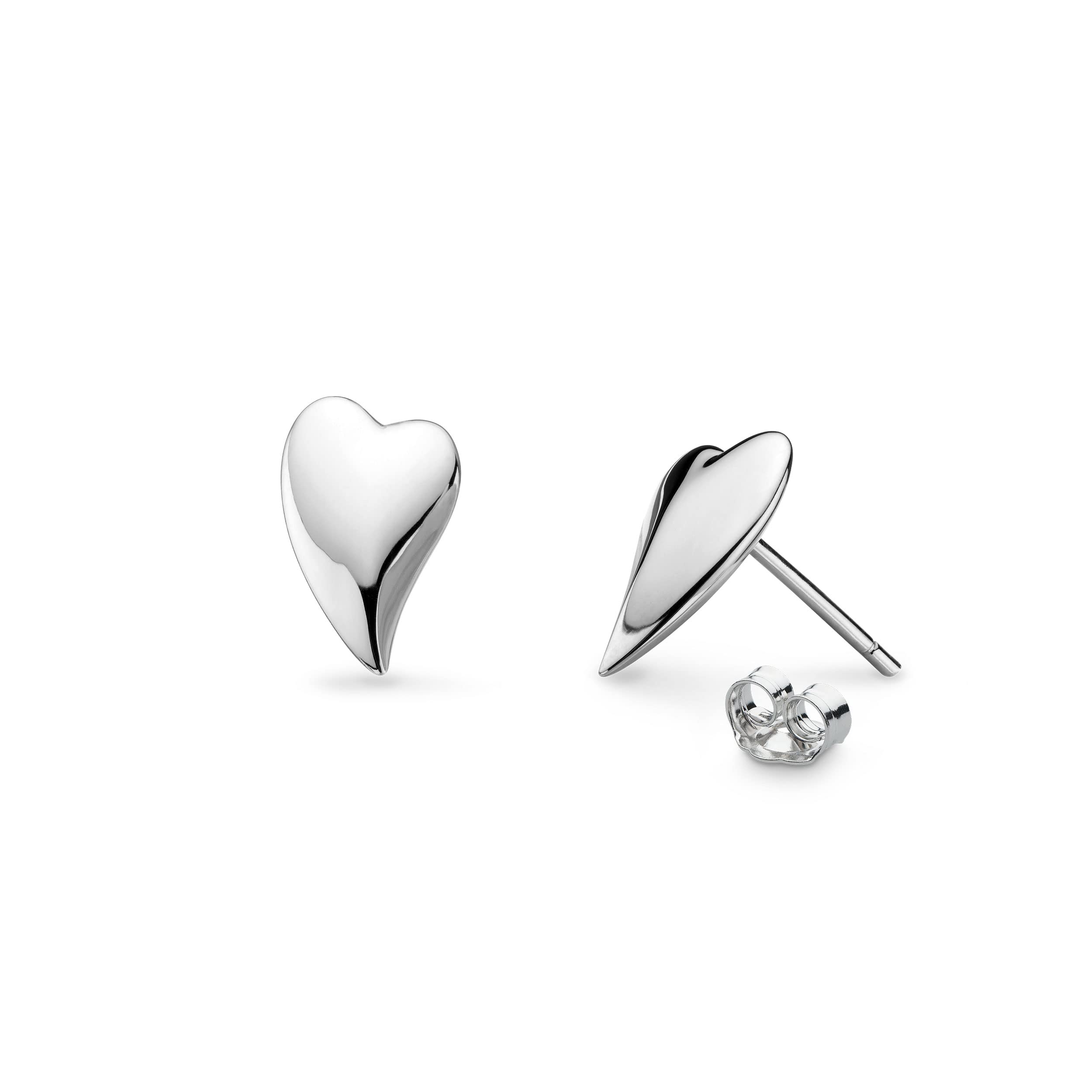 Kit Heath - Desire Cherish Heart Stud Earrings A timeless heart design in Sterling Silver—perfect for treating yourself or gifting a loved one