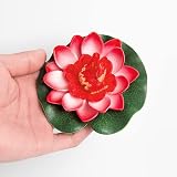 Sixfolo Set of 6 Artificial Lotus Foam Flowers 10 cm Floating Lily Decoration view 3