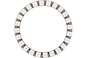 LED Lamp Ring, 1pc 24‑Bit WS2812 5050 RGB LED Ring Lamp Light 5V LED Ring with Integrated Drivers
