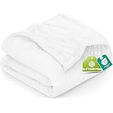 Utopia Bedding Fleece Blanket King Size White (90x102 Inches) Ultra Soft Warm Lightweight Microfiber Breathable Anti-Static Cozy Winter Bed Blanket, All-Season Home Decor Gift for Men & Women