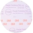 3M Hookit Purple Finishing Film Abrasive Disc 30667, 6 in, 1500+ Grade, 50 Pack, Clear Coat Sanding, Paint Finishing, Defect Removal, Long Lasting