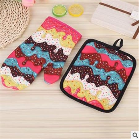 1 Juego Algodón Moda Donut Postre Patrón Almohadilla De ...