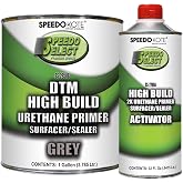 Speedokote Automotive High Build 2K Urethane Primer/Sealer Gray Gallon Kit, SS-2950G/2790A