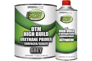 Speedokote Automotive High Build 2K Urethane Primer/Sealer Gray Gallon Kit, SS-2950G/2790A
