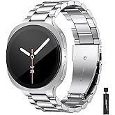 BandRain Metal Bands Compatible with Samsung Galaxy Watch 8 Classic Band 46mm, Galaxy Watch 8 Band 44mm 40mm, Business Stainless Steel Strap Wristband for Samsung Watch 8 Classic Bands Men Women