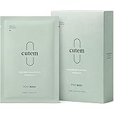 Cutem Post Mask (Pack of 10) - Intensive Cooling, Soothing. Korean Skin Care Sheet Mask. 100% Bamboo Cellulose Sheet, Hydrating Essence.