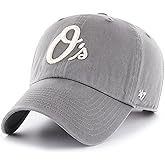 47 MLB Unisex-Adult Dark Grey Clean Up Adjustable Hat Cap One Size (US, Alpha, One Size, Baltimore Orioles)