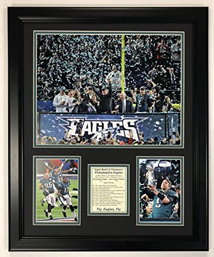 Legends Never Die フィラデルフィア イーグルス 17 スーパーボウル Lii チャンピオン セレブレーション 額入り 18インチx22インチ ダブルマット写真
