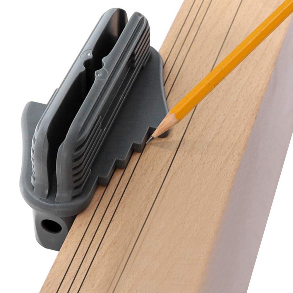 Scriber Tool, Caliper Marking Hand Tool Center Finder Center Line Marking Tool, Woodworking Tool Woodworking Scriber, for Plate Grooving Pin Joints (Gray)