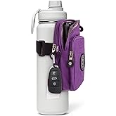 Bottle Pouch Gym Water Caddy with Phone Holder, Water Bottle Sleeve Bag with Pocket for Cards, Keys, Wallet, Gym Bottle Accessories for Men Women