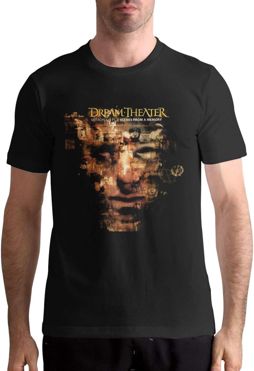 MadisonOndde Men's Dream Theater Scenes from A Memory Fashionable Music Band Fans Short Sleeves Tee Shirt Gift